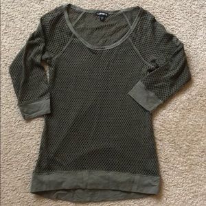Express xs see through sweater/top